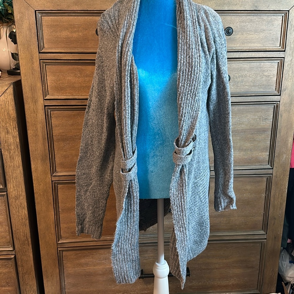 Fortune & Ivy long gray cardigan, XS | Stitch Fix